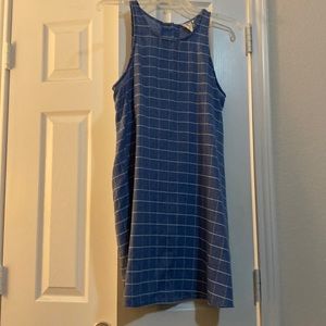 PPLA medium off the grid denim dress. Sleeveless with single button back
